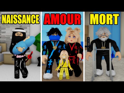 DE LA NAISSANCE JUSQU'À LA MORT EN NINJA SUR BROOKHAVEN ! ROBLOX