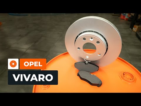 How to change the front brake discs and pads on OPEL VIVARO A Van [AUTODOC TUTORIAL]