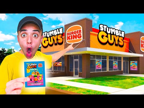 Abriendo SOBRES EXCLUSIVOS de STUMBLE GUYS x BURGER KING!