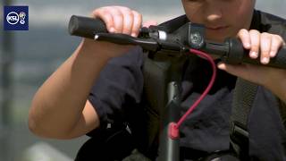 YouTube video thumbnail: Officers Spread the Word on Utah's new e-Bike law