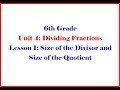 Division Concepts and Applications
