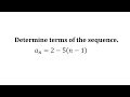 Arithmetic Sequences and Their Terms