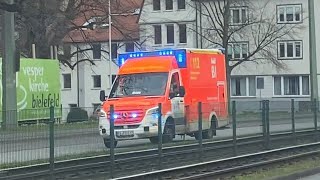 RTW ASB DRK JUH Bielefeld RTW 7 im Einsatz/Einsatzfahrt