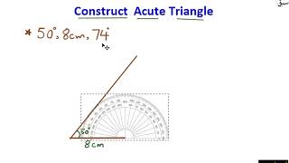 Construct acute triangle (S.A.S)