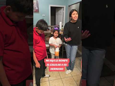 mi hija le rompe el celular a su hermano #viral #humor