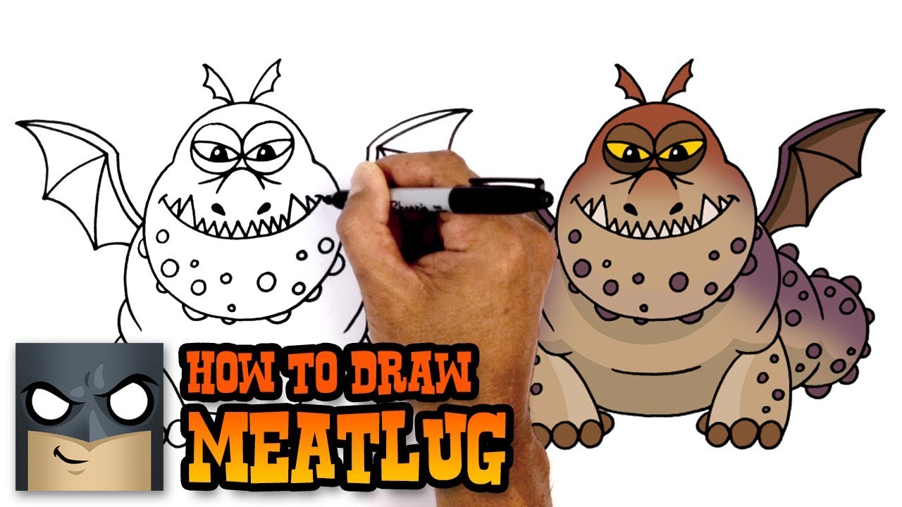 How to Draw a Dragon - Meatlug - How to Train your Dragon