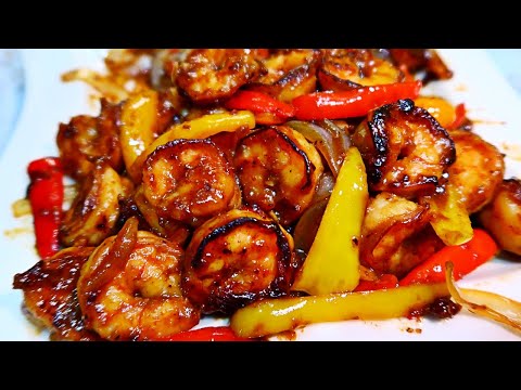 Shrimp and Pepper Stir Fry Recipe - Easy Shrimp and Vegetable Stir Fry