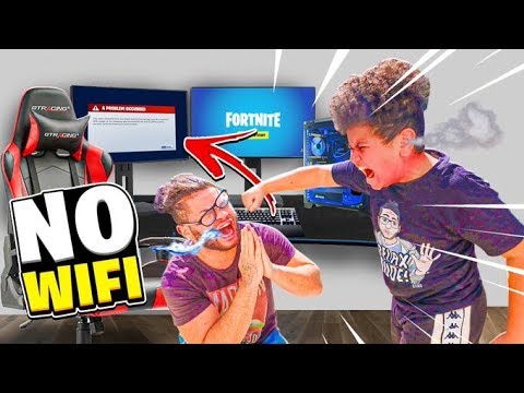 INTERNET SHUTDOWN PRANK ON MY LITTLE BROTHER! *NO FORTNITE ON QUARANTINE*