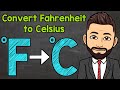 Converting Fahrenheit to Celsius