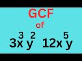Finding the Greatest Common Factor
