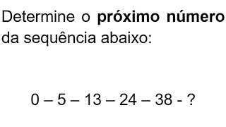 DESAFIO DE MATEMÁTICA BÁSICA - Qual é o próximo número? #Matemática