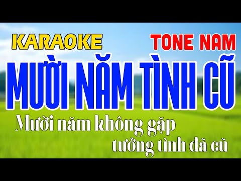Liên Khúc KARAOKE BOLERO Tone Nam Beat Hay Dễ Hát – MƯỜI NĂM TÌNH CŨ, MƯA ĐÊM TỈNH NHỎ