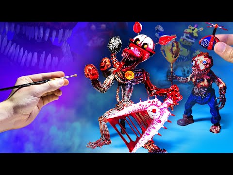 How to make scary FNAF figures that will haunt your dreams | Mangle, Fredbear and BB compilation
