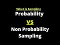 Sampling Methods and Their Characteristics