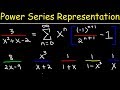 Power Series and Convergence Concepts