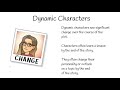 Exploring Static and Dynamic Characters in Storytelling