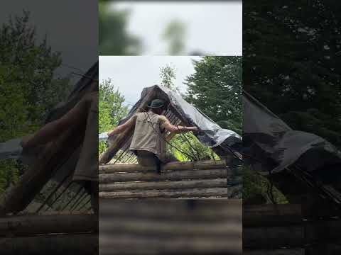 Building a Floating Bushcraft Cabin