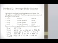 Finance Charge Calculation Methods