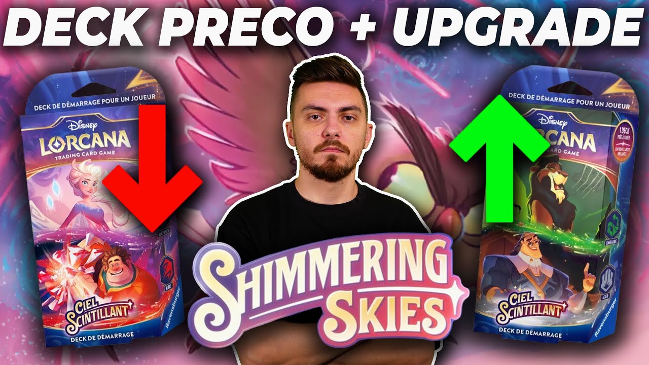 DOUBLE AMELIORATION POUR CHAQUE DECKS PRÉCONSTRUITS DU SET 5 DE LORCANA : LE CIEL SCINTILLANT !