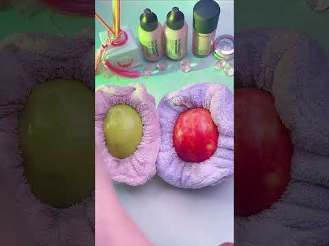ASMR apple🍏🍎makeup removal tutorials, makeup before and after,funny and relaxing.