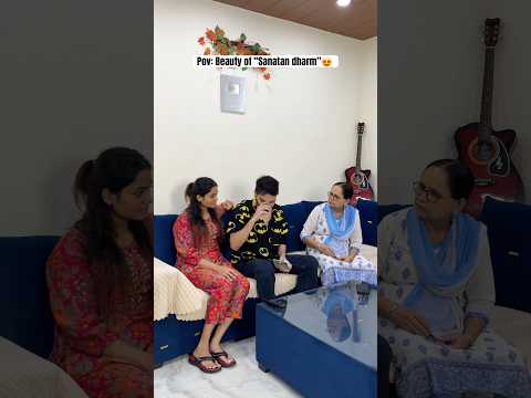 Beauty of SANATAN DHARM😍 #youtuber #couplegoals #shortsvideo #bahu #saasbahu #trendingshorts #short