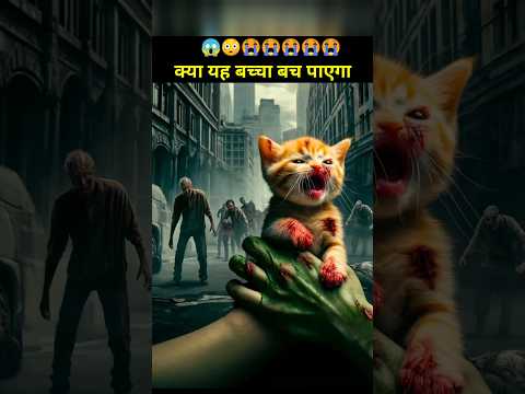 क्या यह बच्चा बच पाएगा?😭😭 #cat #animal #ai #shorts