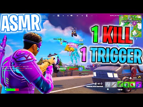 ASMR Gaming 😴 Fortnite 1 Kill = 1 Trigger Relaxing Mouth Sounds 🎮🎧 Controller Sounds + Whispering 💤