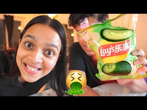 Trying Lays CUCUMBER Flavour (BAD)