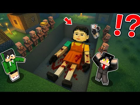 WE FOUND a Scary Buried SQUID GAME 3 Doll Body in MINECRAFT