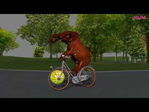 Animal Sounds  Baby Elephant Riding a Bike AI Sound #تعالوا_نتعلم