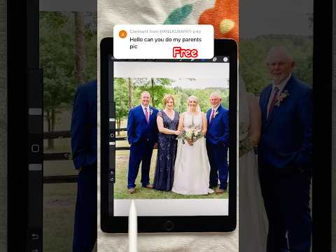 Free, who need the wedding photo magic #customportrait #weddingphoto #shorts #bride #family #wedding
