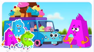 Wheels On The Ice Cream Truck - Fun Nursery Rhymes & Baby Songs