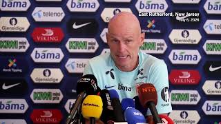 YouTube video thumbnail: Norway Coach Says Red-Card Reversal Is 'About FIFA,' Not Trump