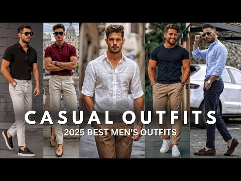Best Casual Outfits For Men 2025 | Men's Fashion Ideas | Latest Summer Outfits For Men