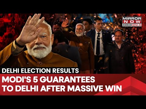 Delhi Election Results: PM Modi Announces Big 5 Guarantees After BJP Bamboozles AAP