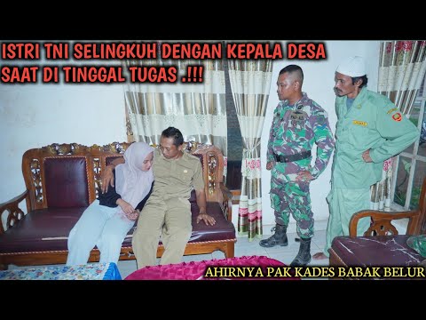 ISTRI TNI S3L'1N9KUH DENGAN KEPALA DESA SAAT DITINGGAL DINAS !!! AKHIRNYA PAK KADES MENYESAL !!!