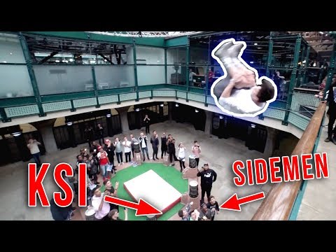 FRONT FLIP OVER KSI AND THE SIDEMEN