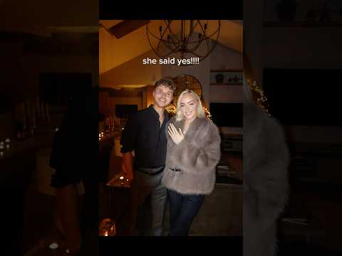 soโฆ i guess the secretโs out ๐๐ #proposal #engagement #couple #relationship #surprise