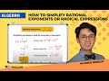 Simplifying Rational Exponents and Radical Expressions