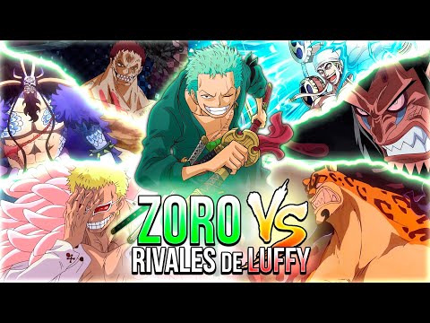 Zoro vs. TODOS los OPONENTES de LUFFY | ¿Quién gana? - One Piece