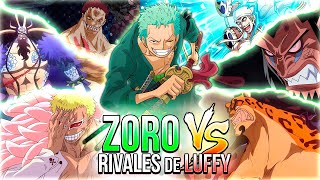 Zoro vs. TODOS los OPONENTES de LUFFY | ¿Quién gana? - One Piece