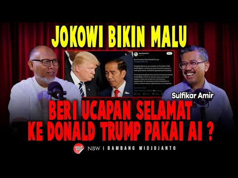 JOKOWI BIKIN MALU BERI UCAPAN SELAMAT KE DONALD TRUMP PAKAI AI ?