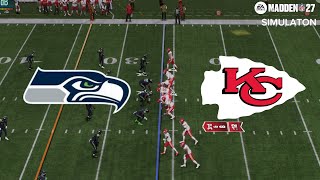 Chiefs vs Seahawks Week 7 Simulation | Madden NFL 27 PS5