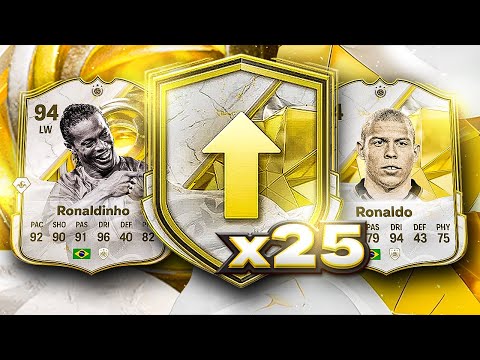 25x BASE ICON PACKS & GLITCHED RONALDINHO PICKS! 😱