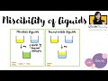 Miscibility and Separation of Liquids