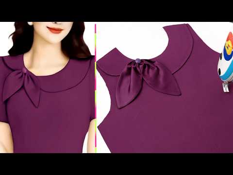 Adorable Neck Design: Collar Cutting & Stitching Tutorial for Sewing Enthusiasts