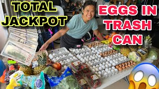 Dumpster diving Total Jackpot Eggs in Dumpster