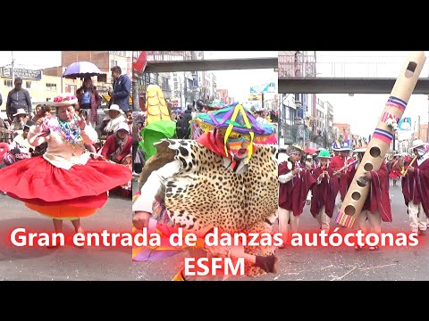 Fabulosa presentación de danzas y música autóctonas de la ESFM de El Alto, La Paz Bolivia 2024