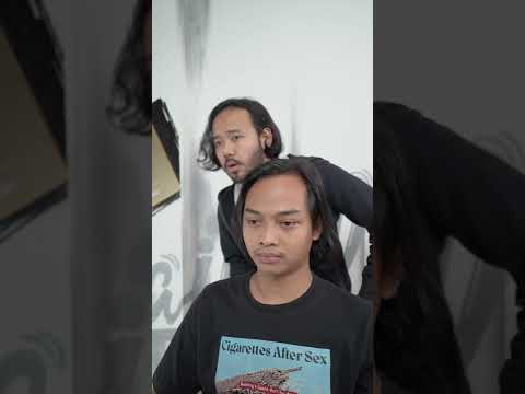 RAMBUT GONDRONG LEPEK CUKUR MODEL KOREA KOK HASILNYA GINI??
