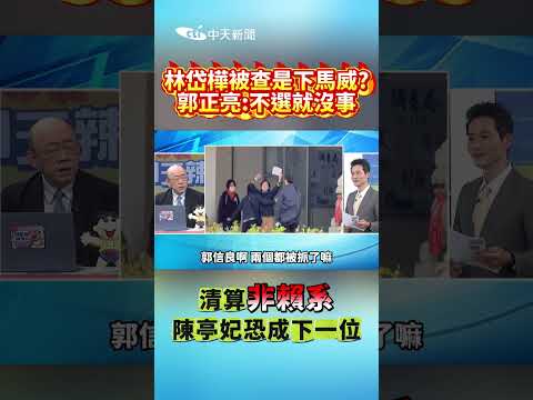 林岱樺被查是下馬威?!郭正亮：不選就沒事 清算「非賴系」陳亭妃恐成下一位 #shorts